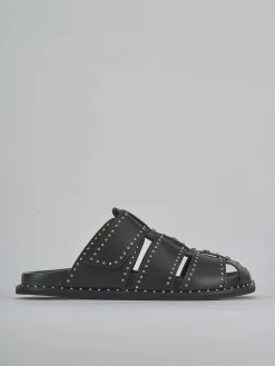 Sabot tacco 1cm pelle nero