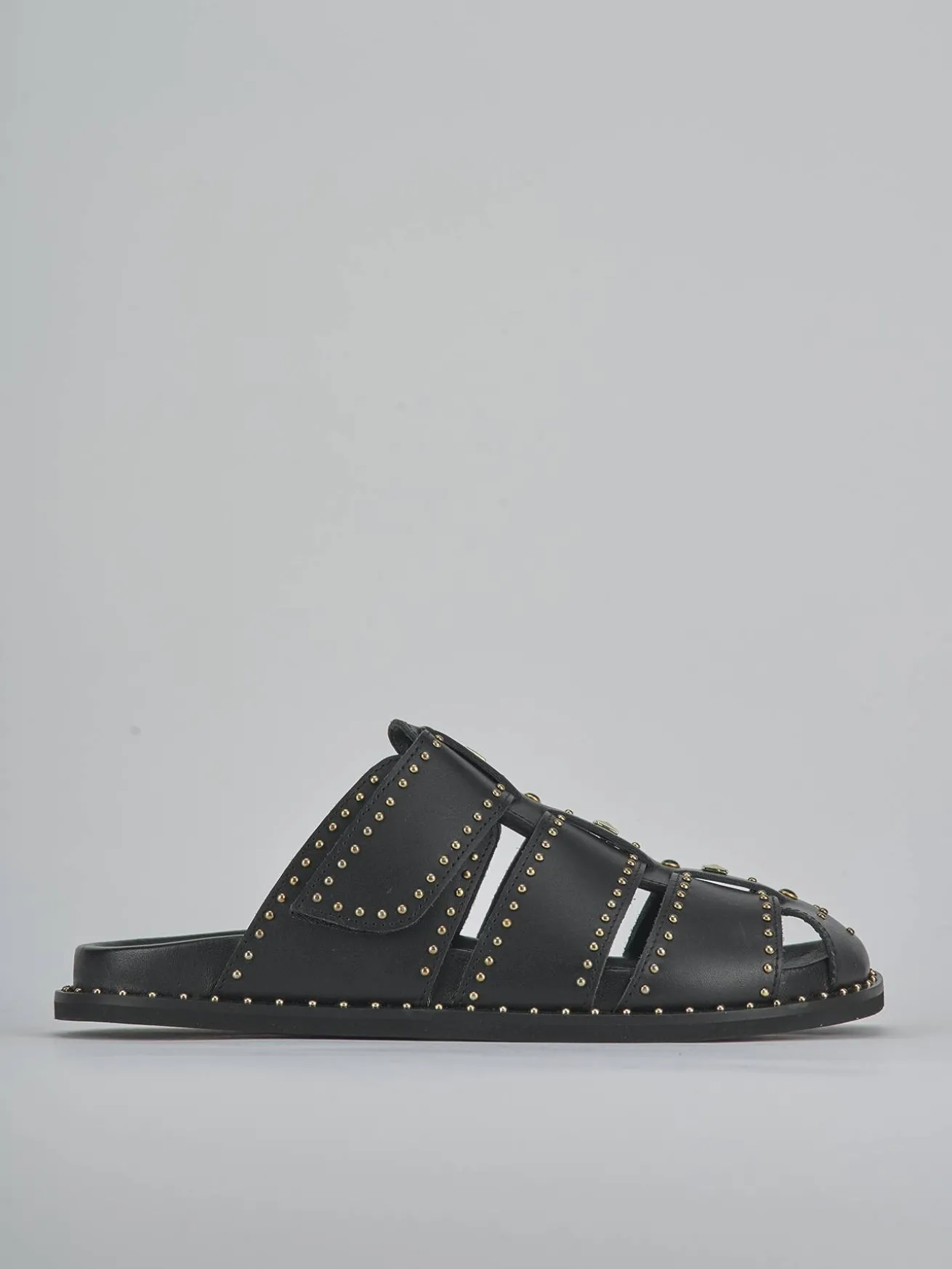 Sabot tacco 1cm pelle nero