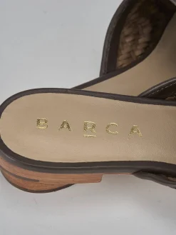 Sabot tacco 1cm pelle testa