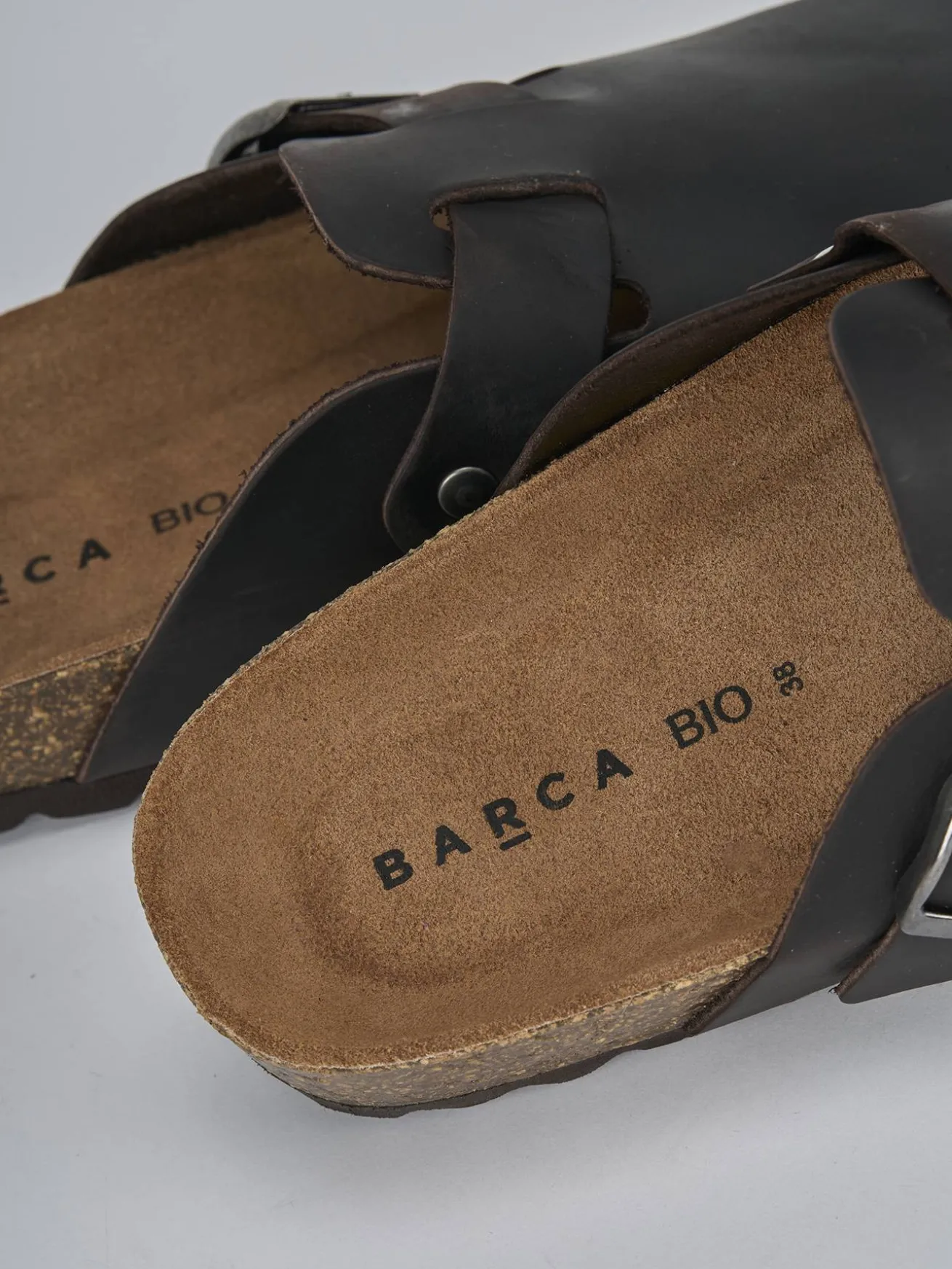 Sabot tacco 1cm pelle testa