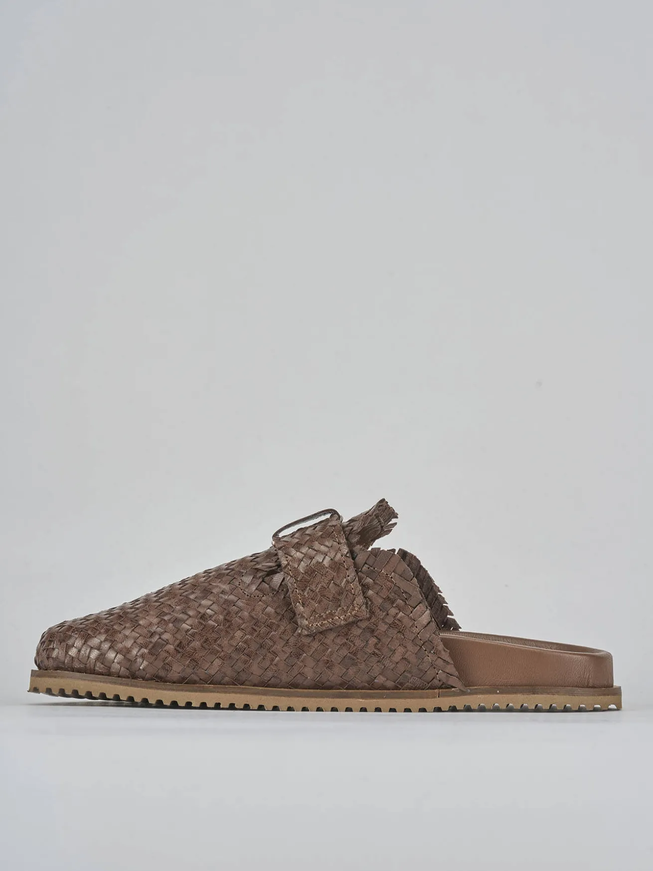 Sabot tacco 1cm pelle testa