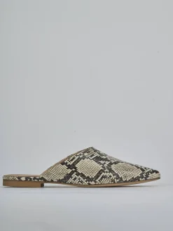 Sabot tacco 1cm pitone beige