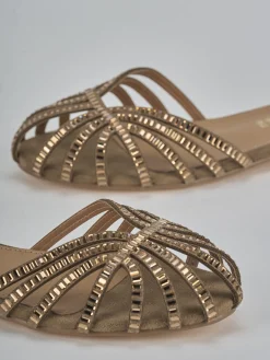 Sandali tacco 1cm camoscio sostenible beige