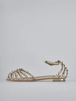 Sandali tacco 1cm camoscio sostenible beige