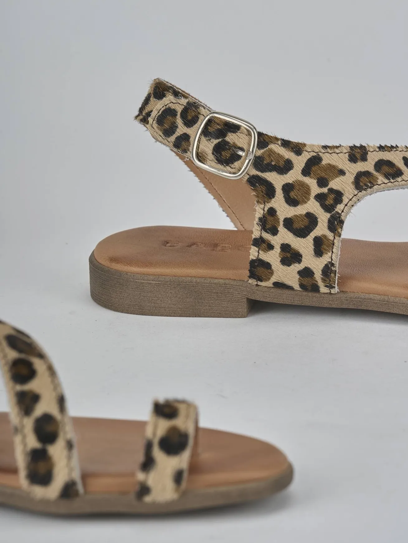 Sandali tacco 1cm cavallino multicolor