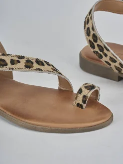 Sandali tacco 1cm cavallino multicolor