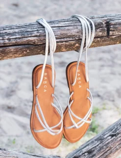 Sandali tacco 1cm pelle argento