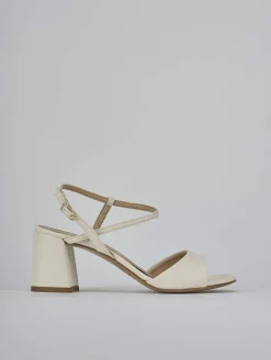 Sandali tacco 9cm pelle beige
