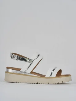 Sandali tacco 3cm pelle bianco