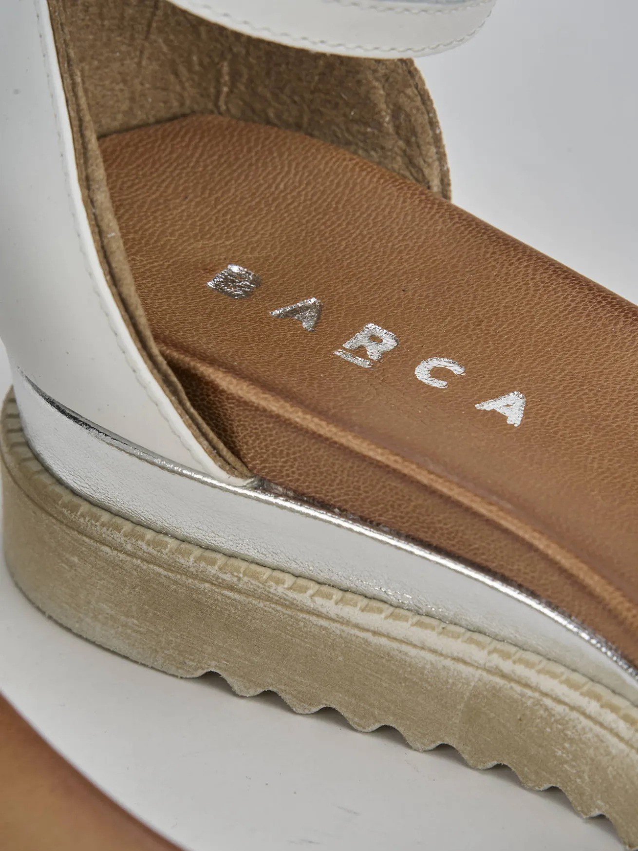 Sandali tacco 2cm pelle bianco