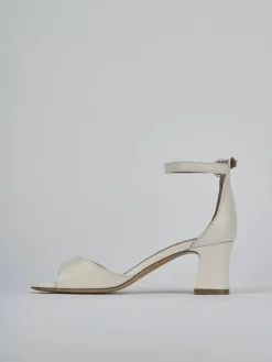 Sandali tacco 5cm pelle bianco