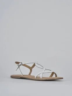 Sandali tacco 1cm pelle bianco
