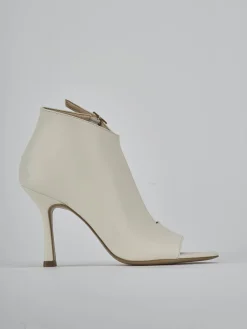 Sandali tacco 9cm pelle bianco