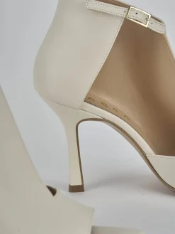 Sandali tacco 9cm pelle bianco