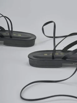 Sandali tacco 1cm pelle nero