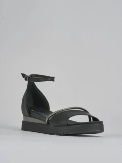 Sandali tacco 2cm pelle nero