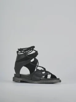 Sandali tacco 1cm pelle nero