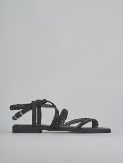 Sandali tacco 1cm pelle nero