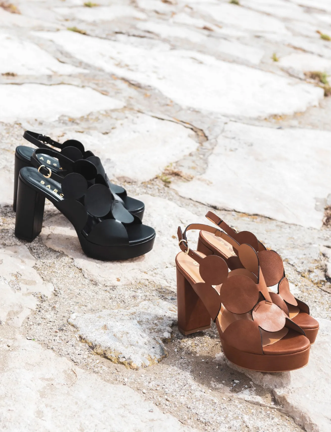 Sandali tacco 9cm pelle nero