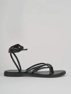 Sandali tacco 1cm pelle nero