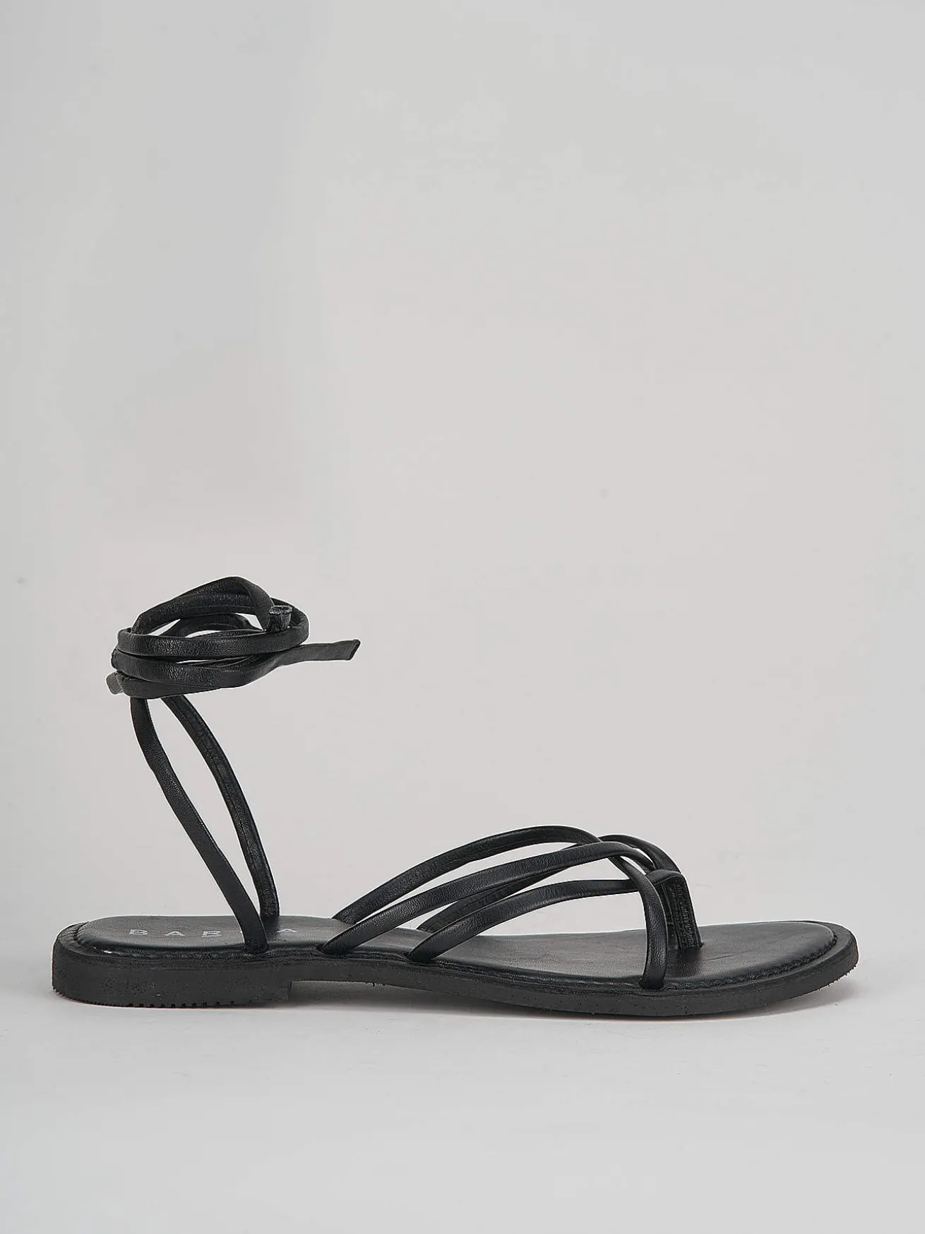 Sandali tacco 1cm pelle nero