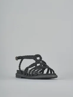 Sandali tacco 2cm pelle nero