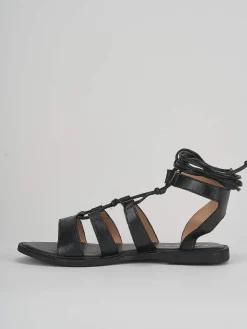 Sandali tacco 1cm pelle nero
