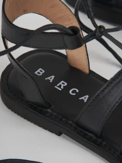 Sandali tacco 1cm pelle nero