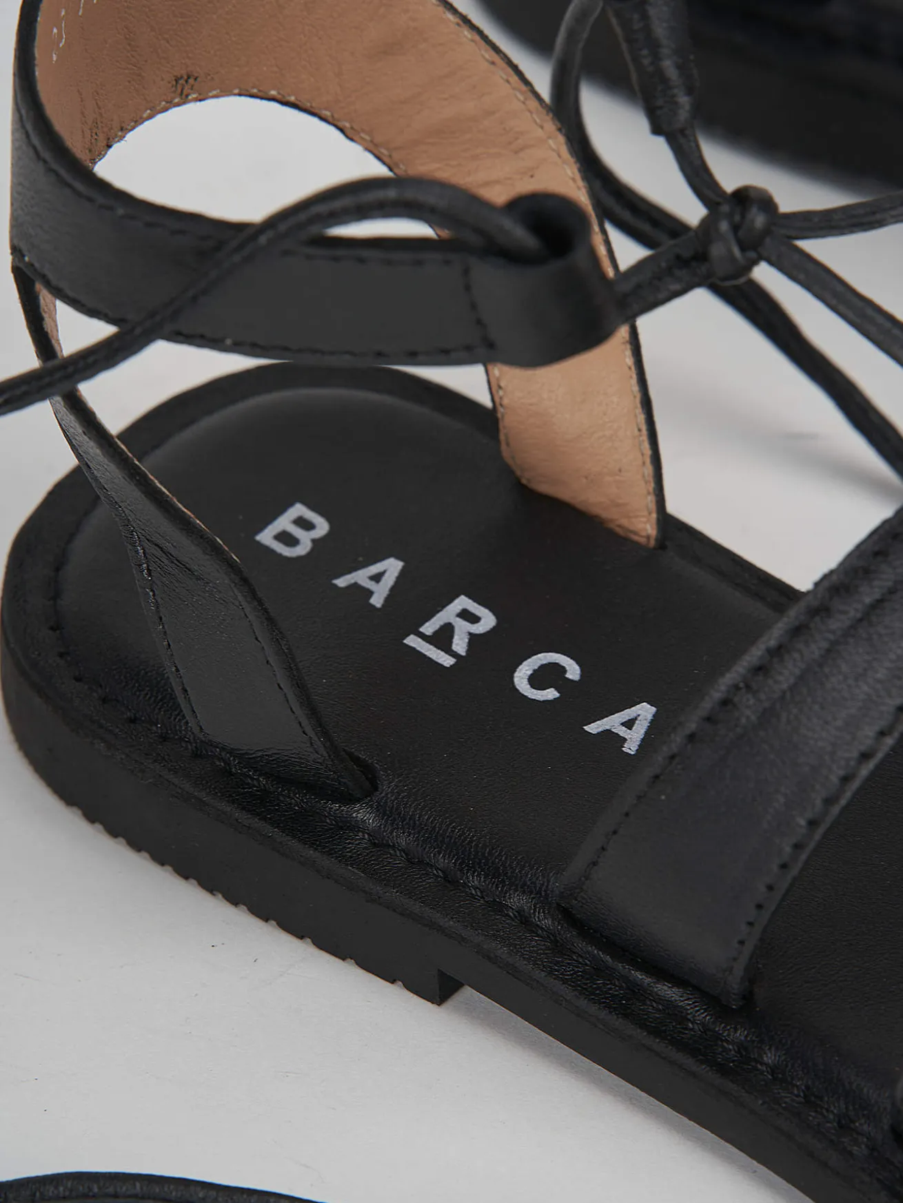 Sandali tacco 1cm pelle nero