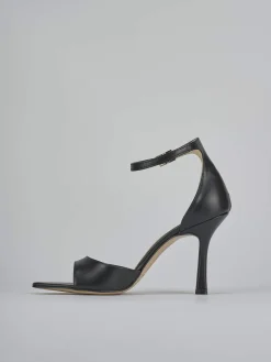 Sandali tacco 9cm pelle nero