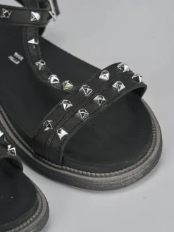 Sandali tacco 1cm pelle nero