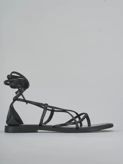 Sandali tacco 1cm pelle nero