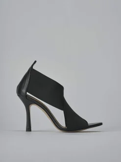 Sandali tacco 9cm pelle nero