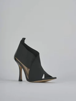 Sandali tacco 9cm pelle nero