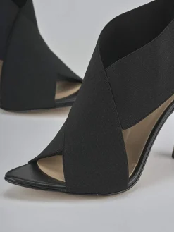 Sandali tacco 9cm pelle nero