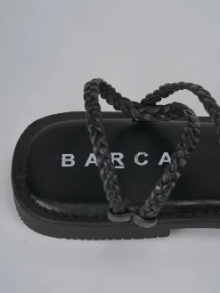 Sandali tacco 1cm pelle nero