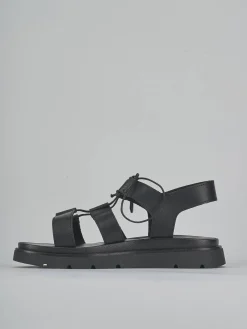 Sandali tacco 1cm pelle nero