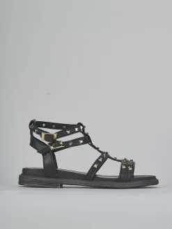 Sandali tacco 2cm pelle nero