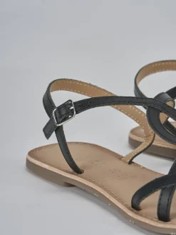 Sandali tacco 1cm pelle nero