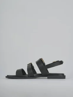 Sandali tacco 1cm pelle nero