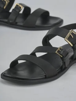 Sandali tacco 1cm pelle nero