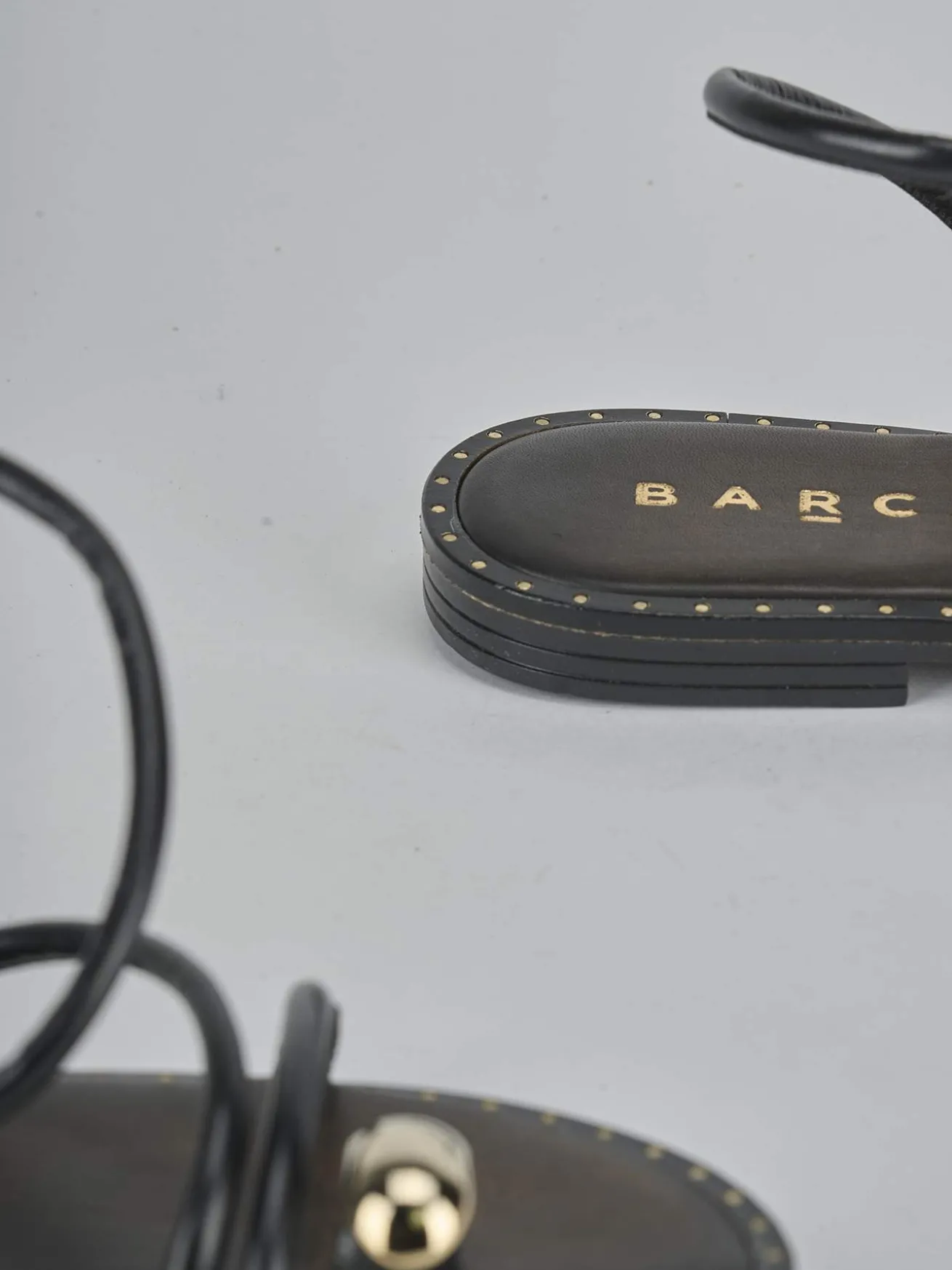 Sandali tacco 1cm pelle nero