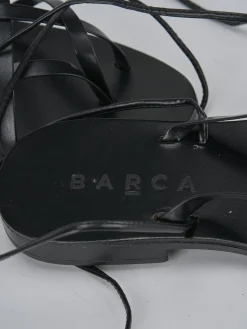 Sandali tacco 1cm pelle nero