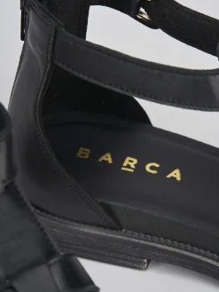 Sandali tacco 1cm pelle nero