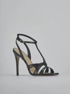 Sandali tacco 10cm pelle nero