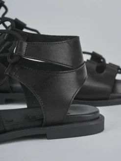 Sandali tacco 1cm pelle nero