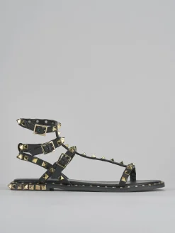 Sandali tacco 1cm pelle nero