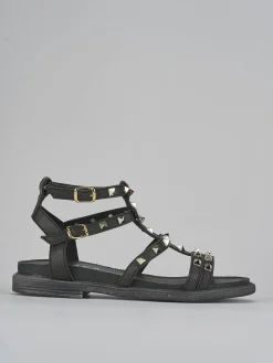 Sandali tacco 2cm pelle nero