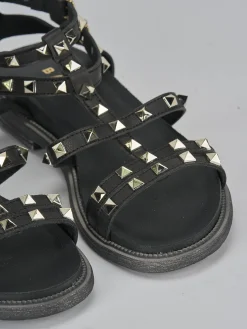 Sandali tacco 2cm pelle nero