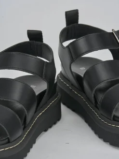 Sandali tacco 2cm pelle nero